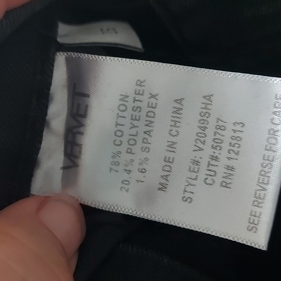 Vervet high rise distressed exposed button fly ankle skinny jeans size 26 - Picture 8 of 16